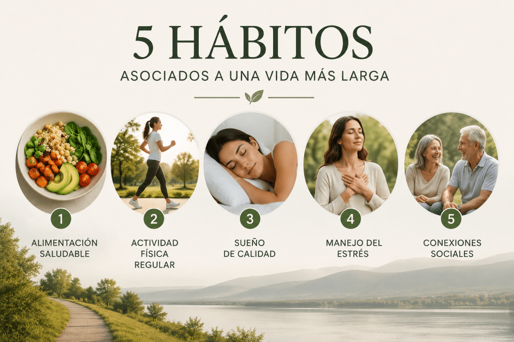 5 habitos asociados a una vida larga